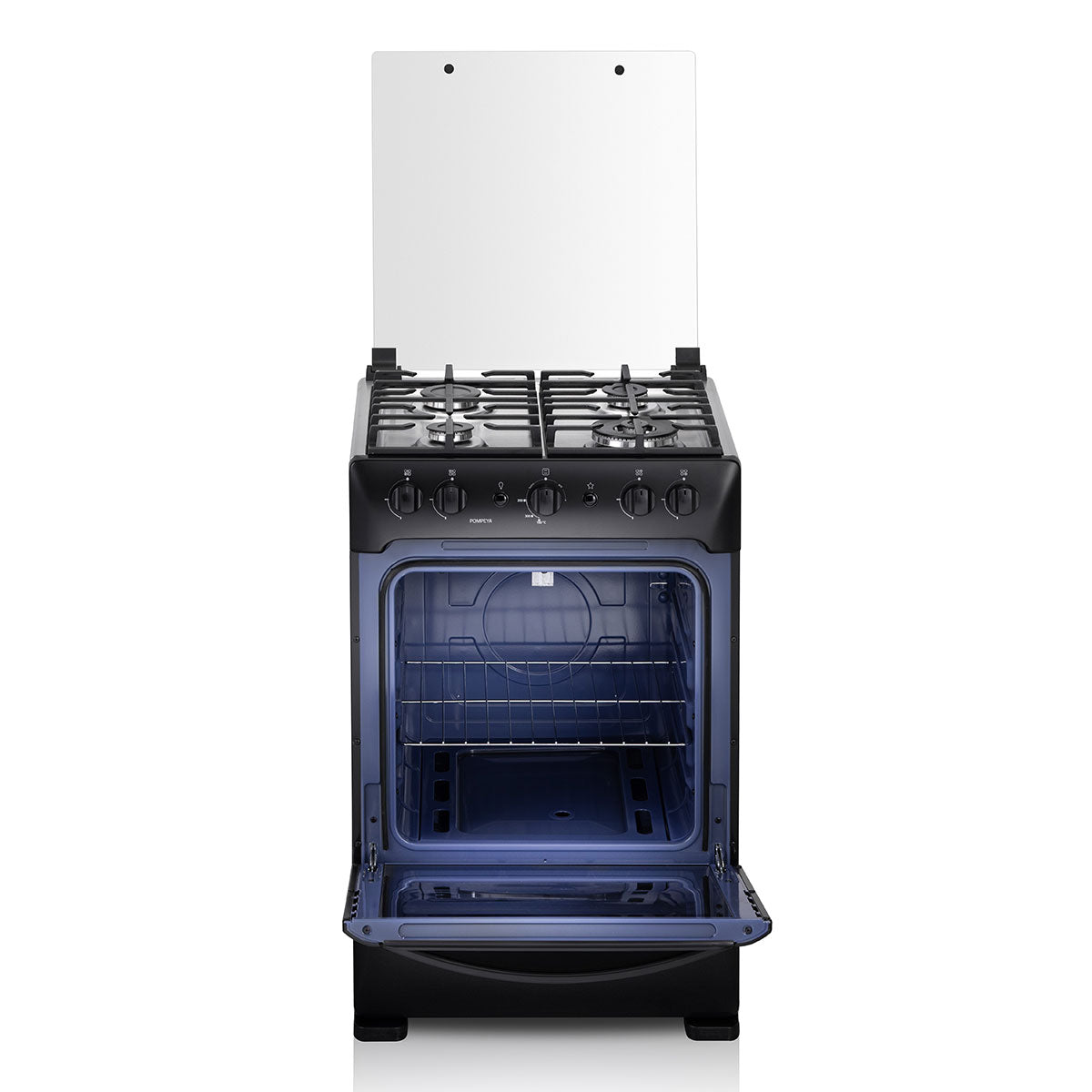 Cocina Indurama Pompeya A Gas 4 Quemadores Negra