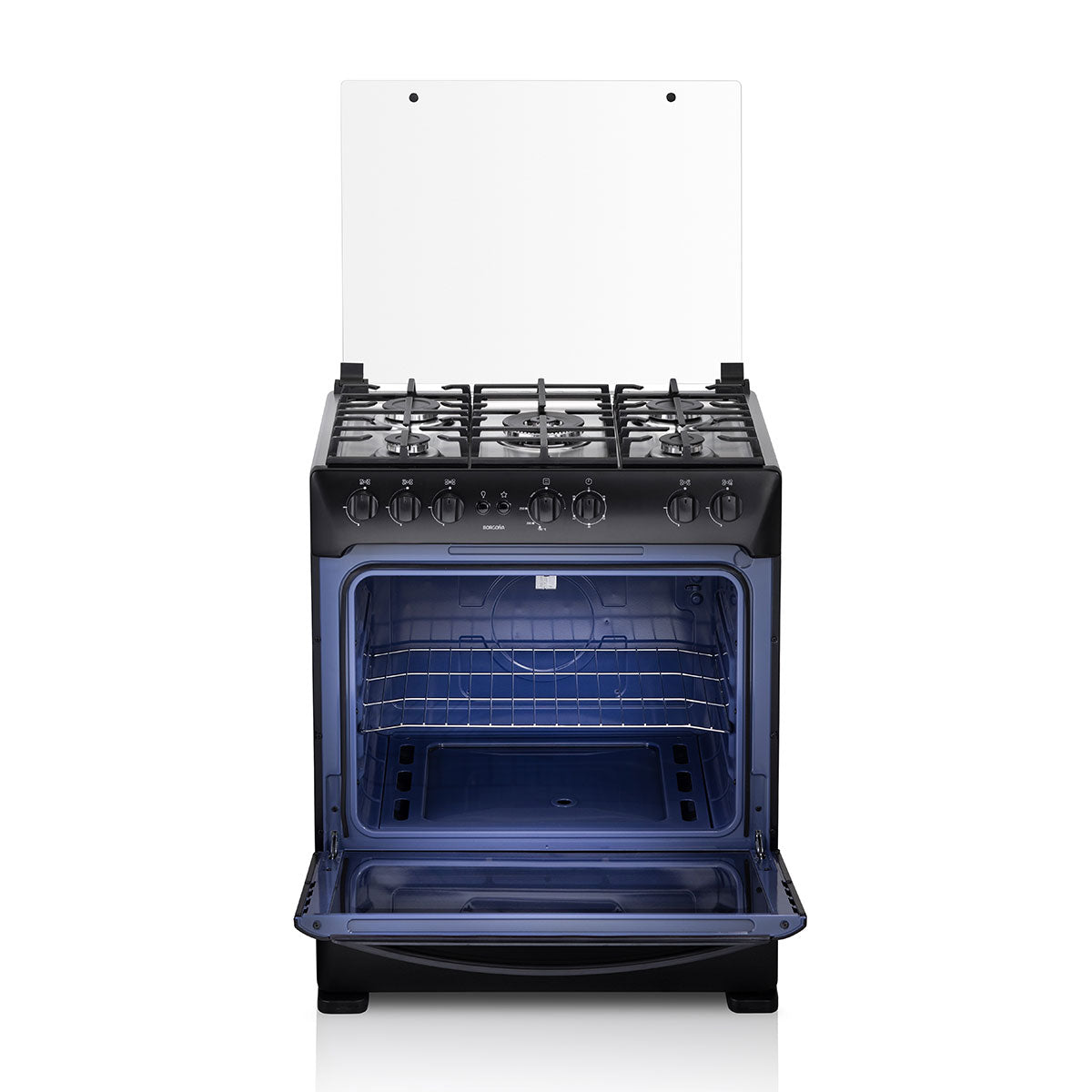 Cocina Indurama Borgoña Zafiro Negra 5 Quemadores Negro