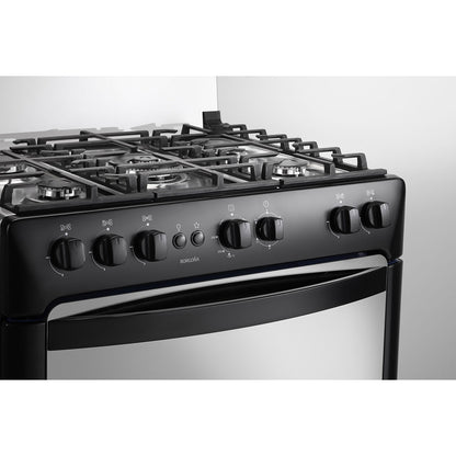 Cocina Indurama Borgoña Zafiro Negra 5 Quemadores Negro