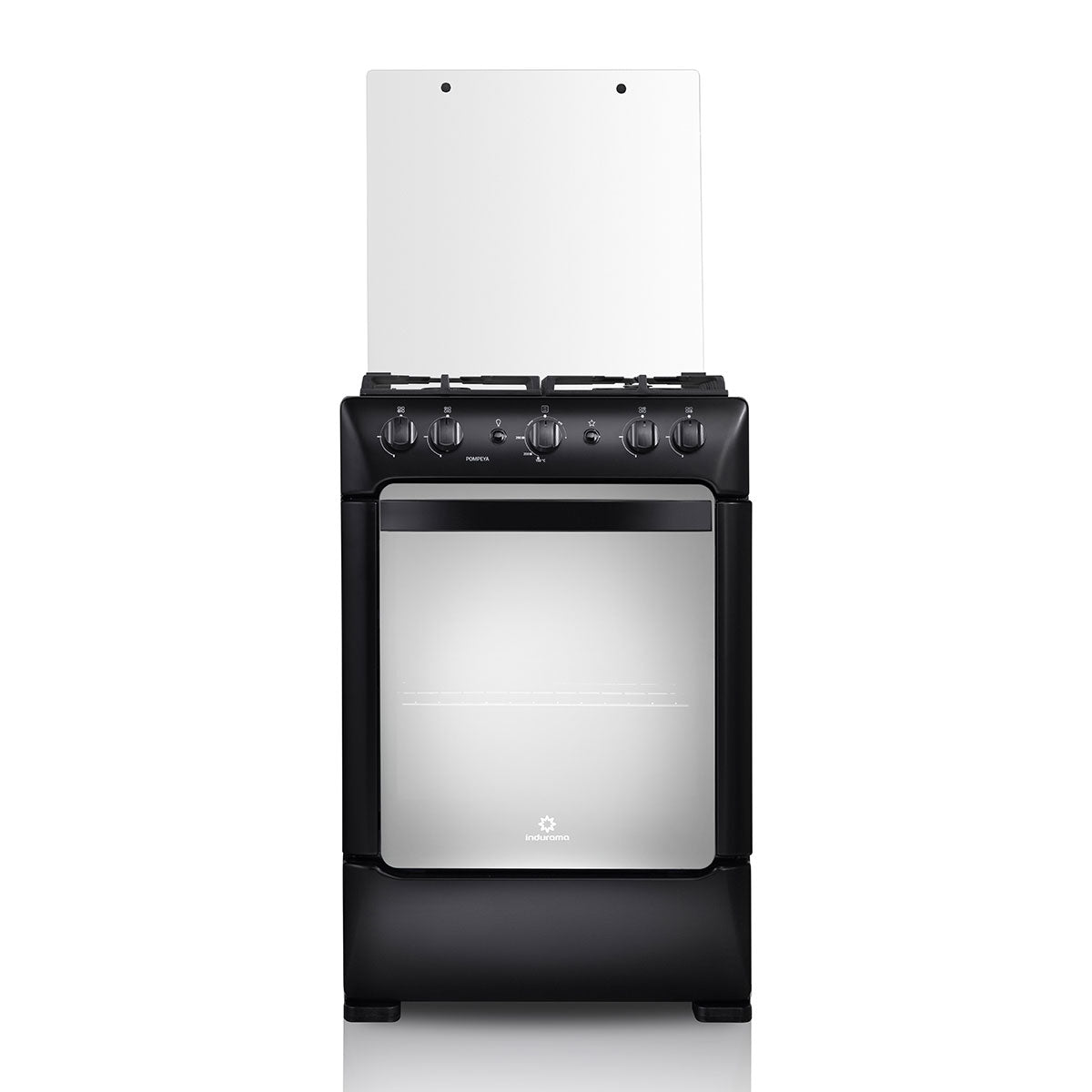 Cocina Indurama Pompeya A Gas 4 Quemadores Negra