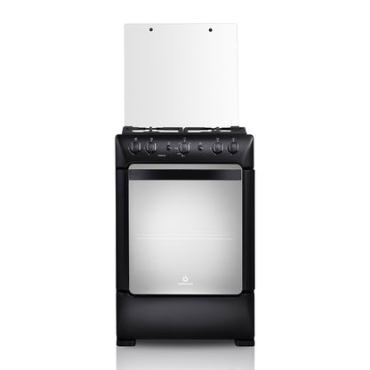 Cocina Indurama Pompeya A Gas 4 Quemadores Negra