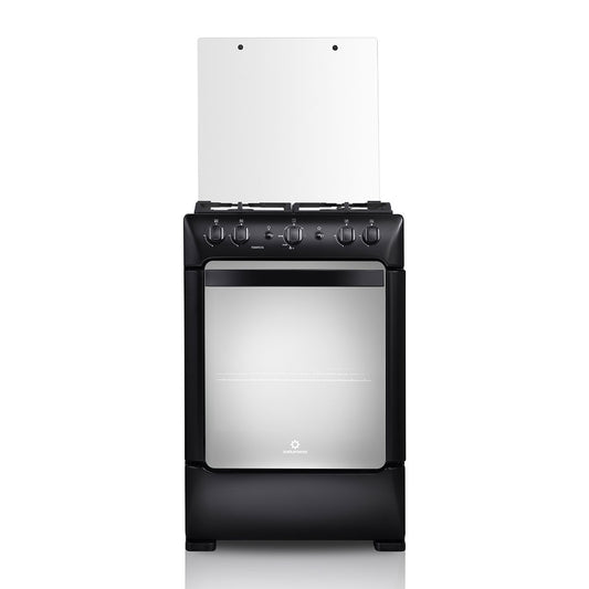 Cocina Indurama Pompeya A Gas 4 Quemadores Negra