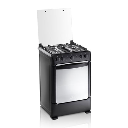 Cocina Indurama Pompeya A Gas 4 Quemadores Negra