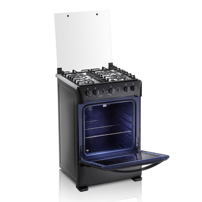 Cocina Indurama Pompeya A Gas 4 Quemadores Negra